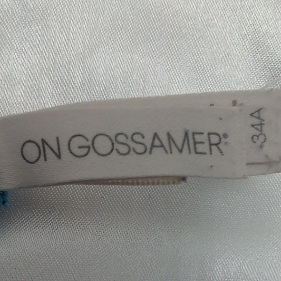 Turquoise Padded Bra, 34A, By On Gossamer, Intimates, Bralette - Picture 6 of 10